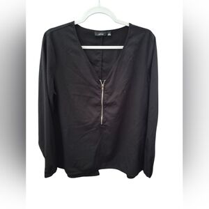 Apt. 9 Women's Black V-Neck Top